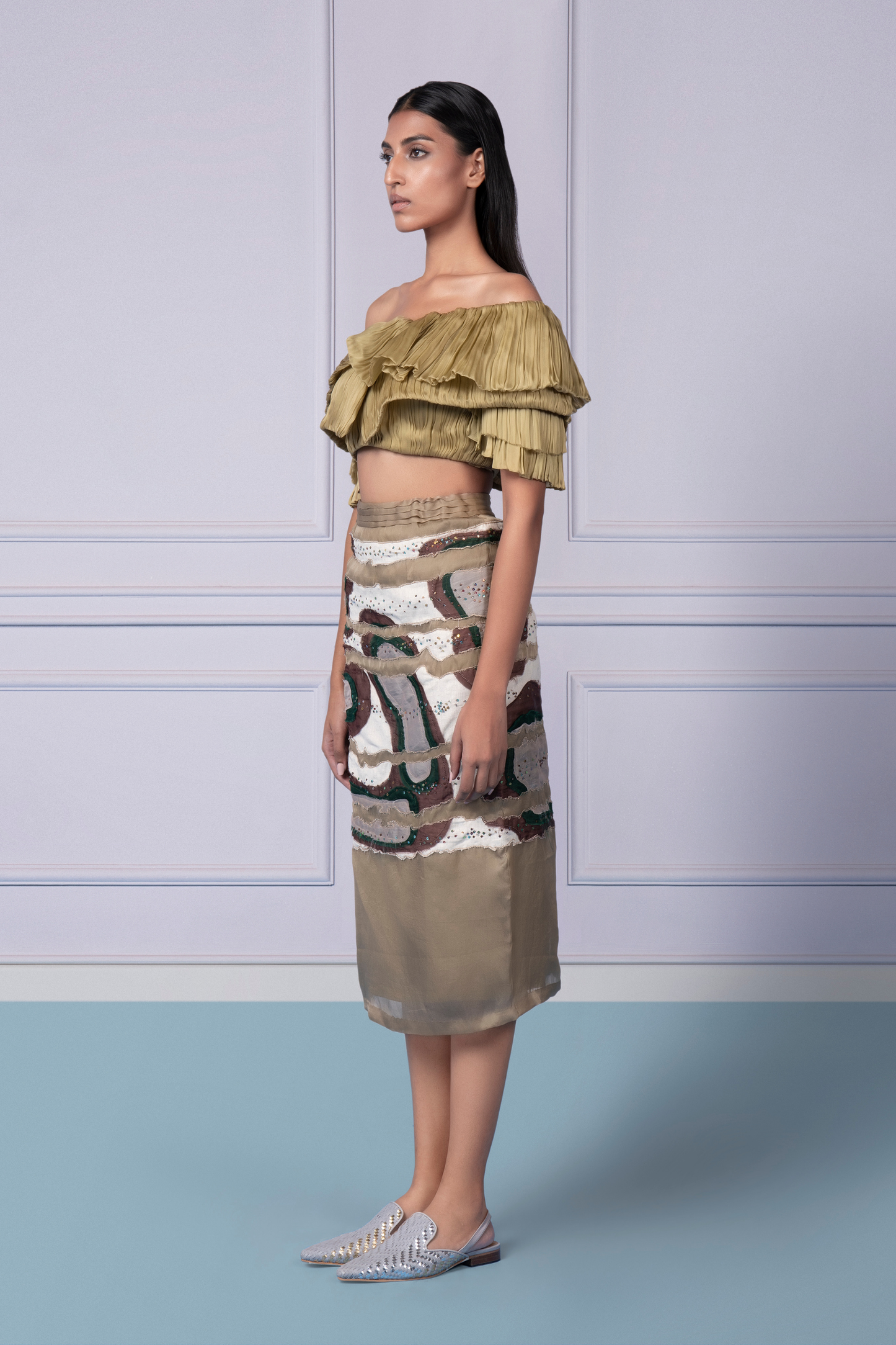 Gill Fungi Top With Amoeba Skirt