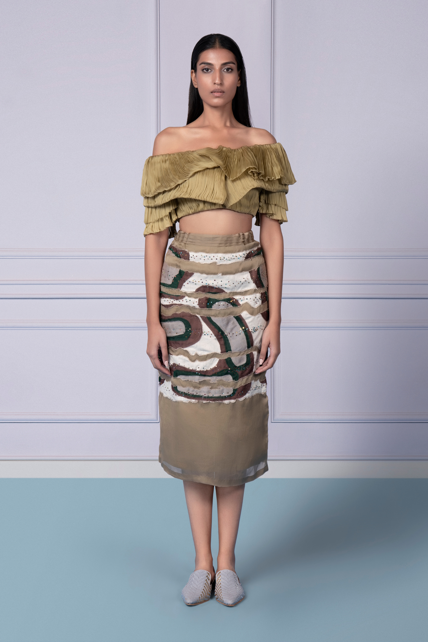 Gill Fungi Top With Amoeba Skirt