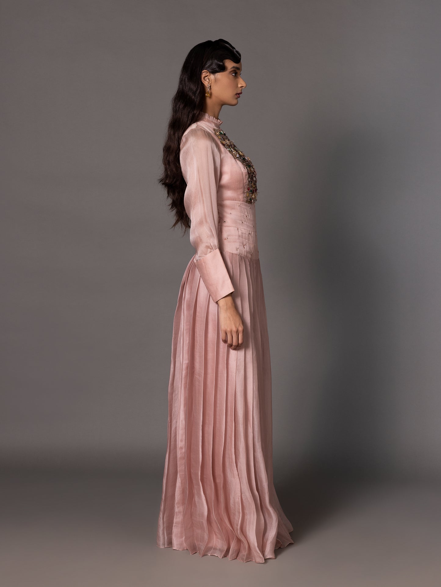 Sang-E-Sitara Pink Victorian Gown