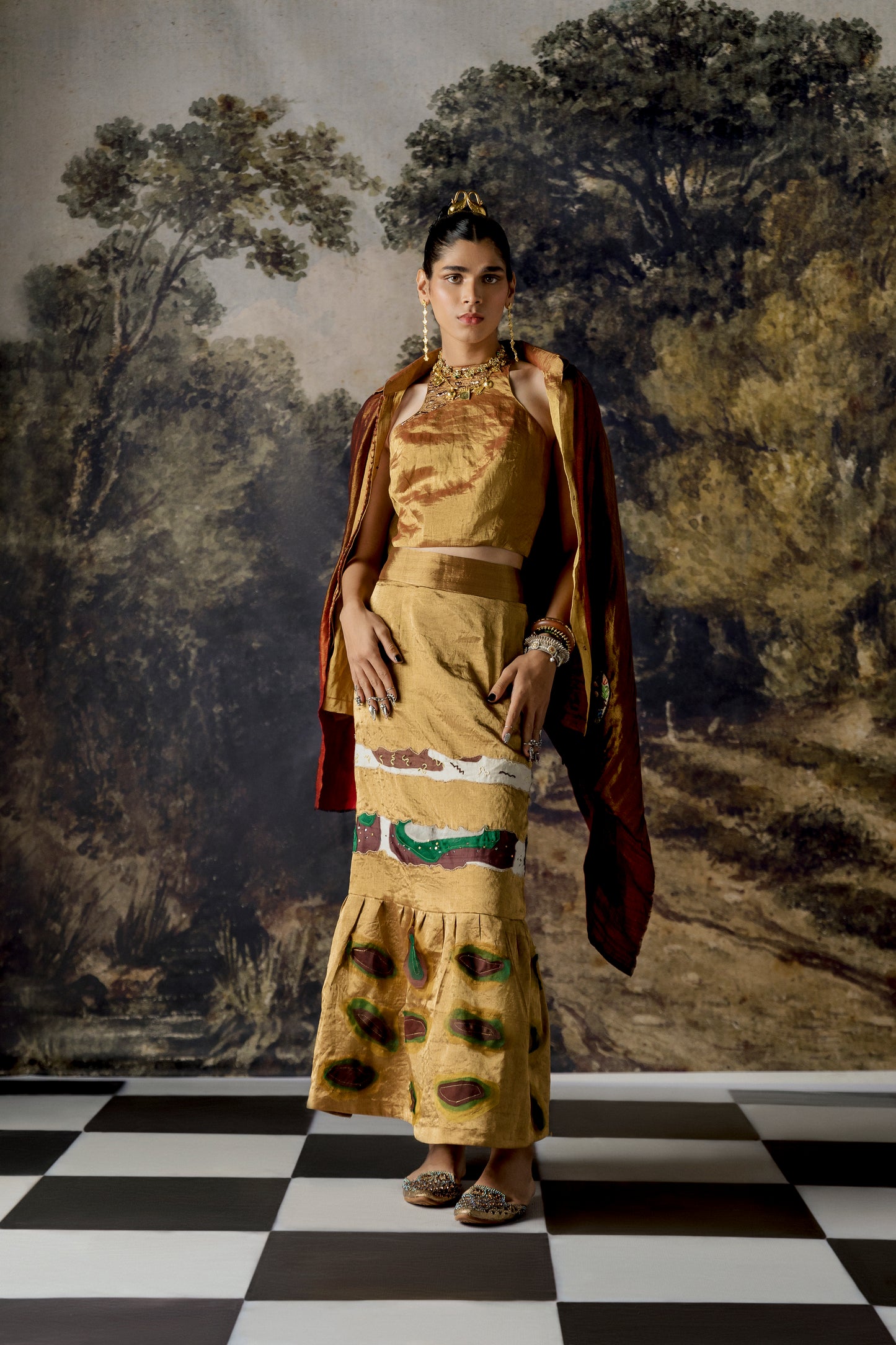 Namib Shirt with Blouse, Skirt and Stole