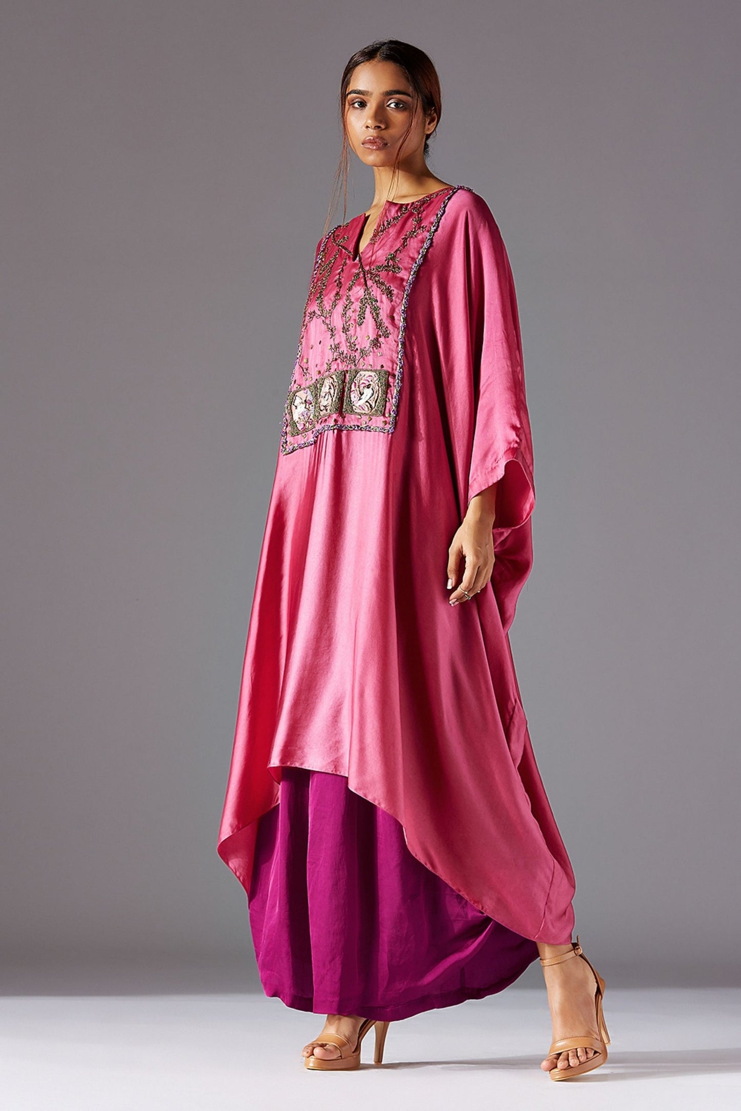 Elysian Jubba Kurta with Draped Dhoti